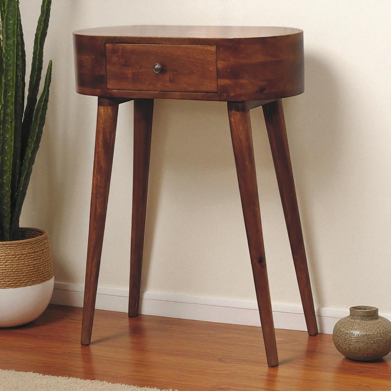 Brown Storage Cabinet - Nora Lane Home furniture - Solid wood - 13.78 x 29.53 x 16.54 in