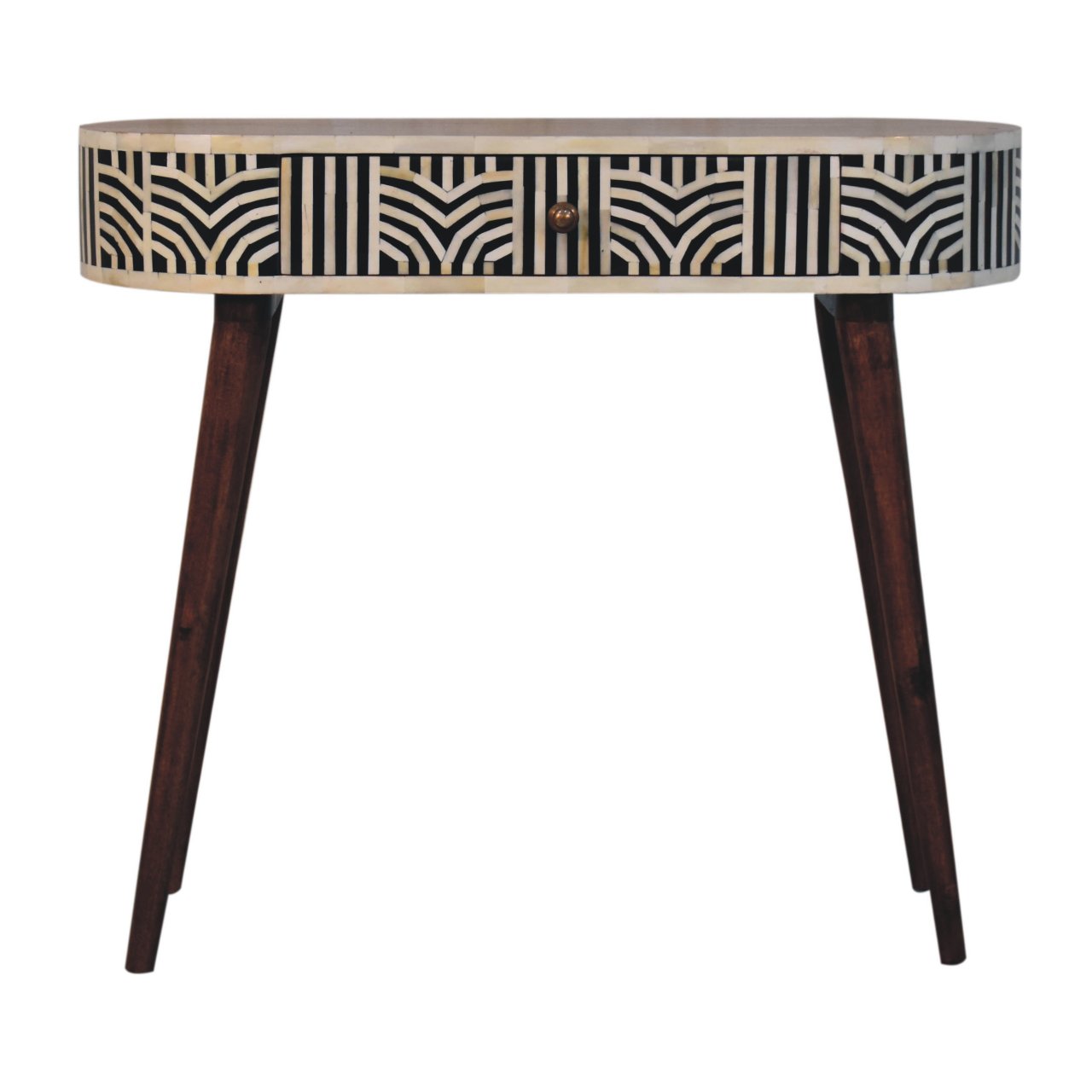 Brown Storage Console Table - Nora Lane Home furniture - Solid wood - 17.72 x 39.37 x 13.78 in