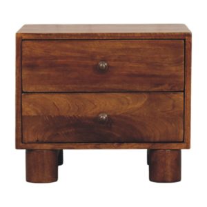 Brown Storage Cabinet - Nora Lane Home furniture - Solid wood, Metal accent - 17.72 x 21.65 x 15.75 in