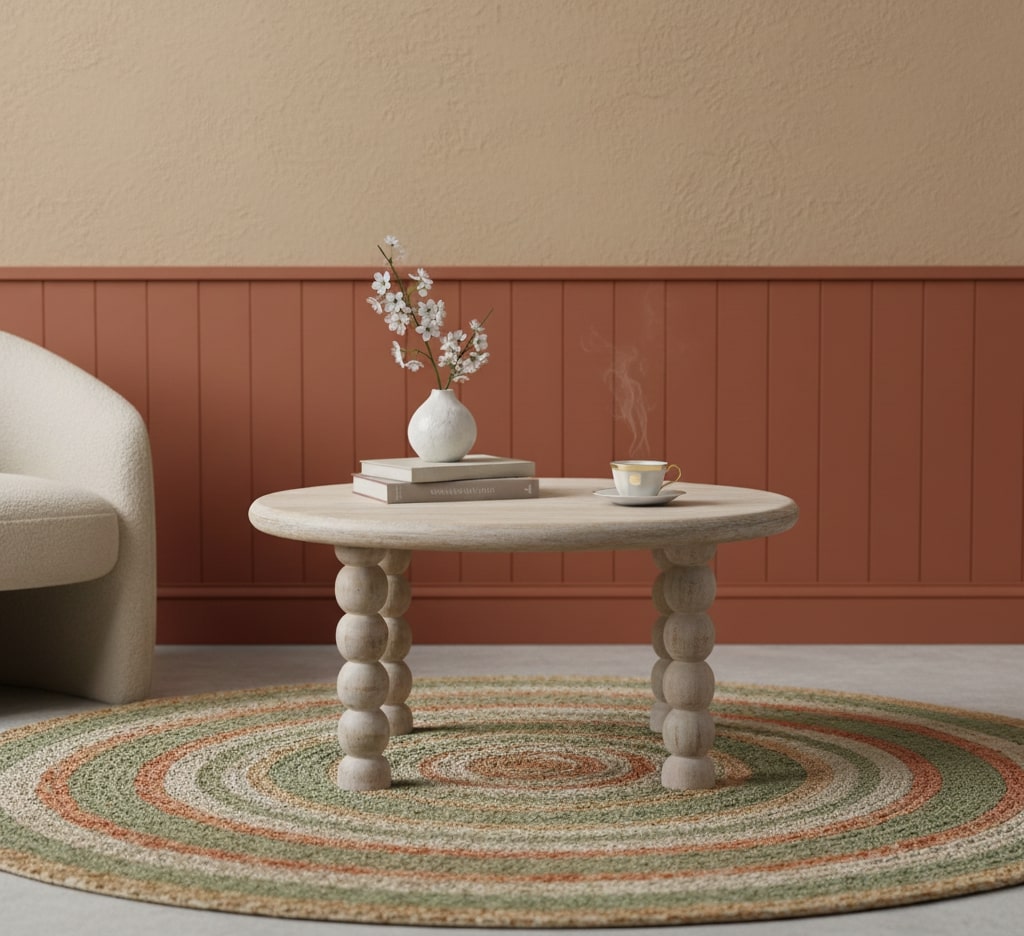 Gray Solid Wood Coffee Table - Nora Lane Home furniture - Solid wood - 35.43 x 35.43 x 7.87 in