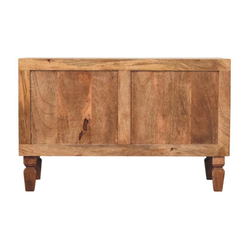 Brown Storage Cabinet - Nora Lane Home furniture - Solid wood - 17.7 x 38.2 x 19.7 in
