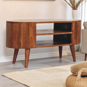 Brown Storage Cabinet - Nora Lane Home furniture - Solid wood - 39.37 x 17.72 x 13.78 in