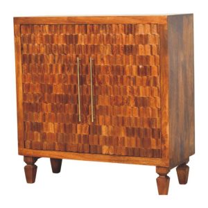 Brown Storage Cabinet - Nora Lane Home furniture - Solid wood - 37 x 14 x 31 in
