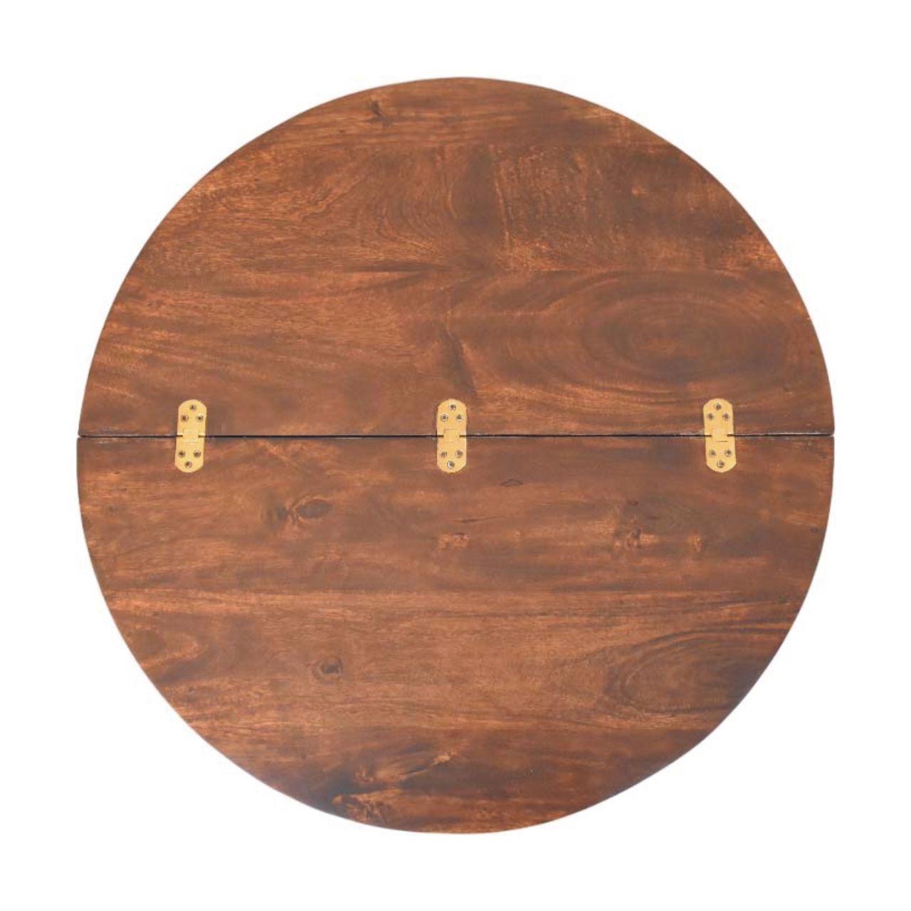 Brown Storage Coffee Table - Nora Lane Home furniture - Solid wood - 35.4 x 35.4 x 18.1 in