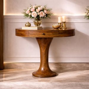 Brown Console Table - Nora Lane Home furniture - Solid wood - 35 x 20 x 30 in