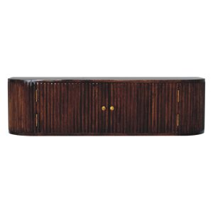 Brown Storage Cabinet - Nora Lane Home furniture - Solid wood - 16.54 x 47.24 x 15.75 in