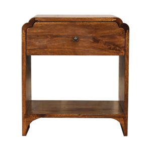 Brown Storage Cabinet - Nora Lane Home furniture - Solid wood, Metal accent - 17.72 x 21.65 x 23.62 in