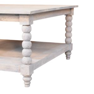 Brown Coffee Table - Nora Lane Home furniture - Solid wood - 35.43 x 35.43 x 21.65 in