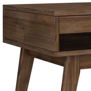 Natural Wood Wood Tables - Nora Lane Home furniture - Solid wood - 25.98 x 24.02 x 12.8 in
