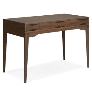 Walnut Wood Adjustable Desk - Nora Lane Home furniture - Walnut finish - 51.97 x 27.95 x 12.99 in