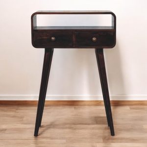 Walnut Console Table - Nora Lane Home furniture - Solid wood, Walnut finish - 15.75 x 27.56 x 15.75 in