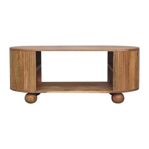 Brown Storage Coffee Table - Nora Lane Home furniture - Solid wood - 23.62 x 47.24 x 17.72 in