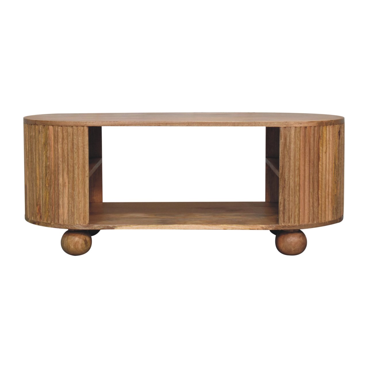 Brown Storage Coffee Table - Nora Lane Home furniture - Solid wood - 23.62 x 47.24 x 17.72 in