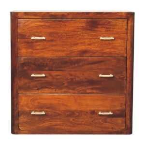 Brown Storage Cabinet - Nora Lane Home furniture - Solid wood, Metal accent - 17.72 x 35.43 x 35.43 in