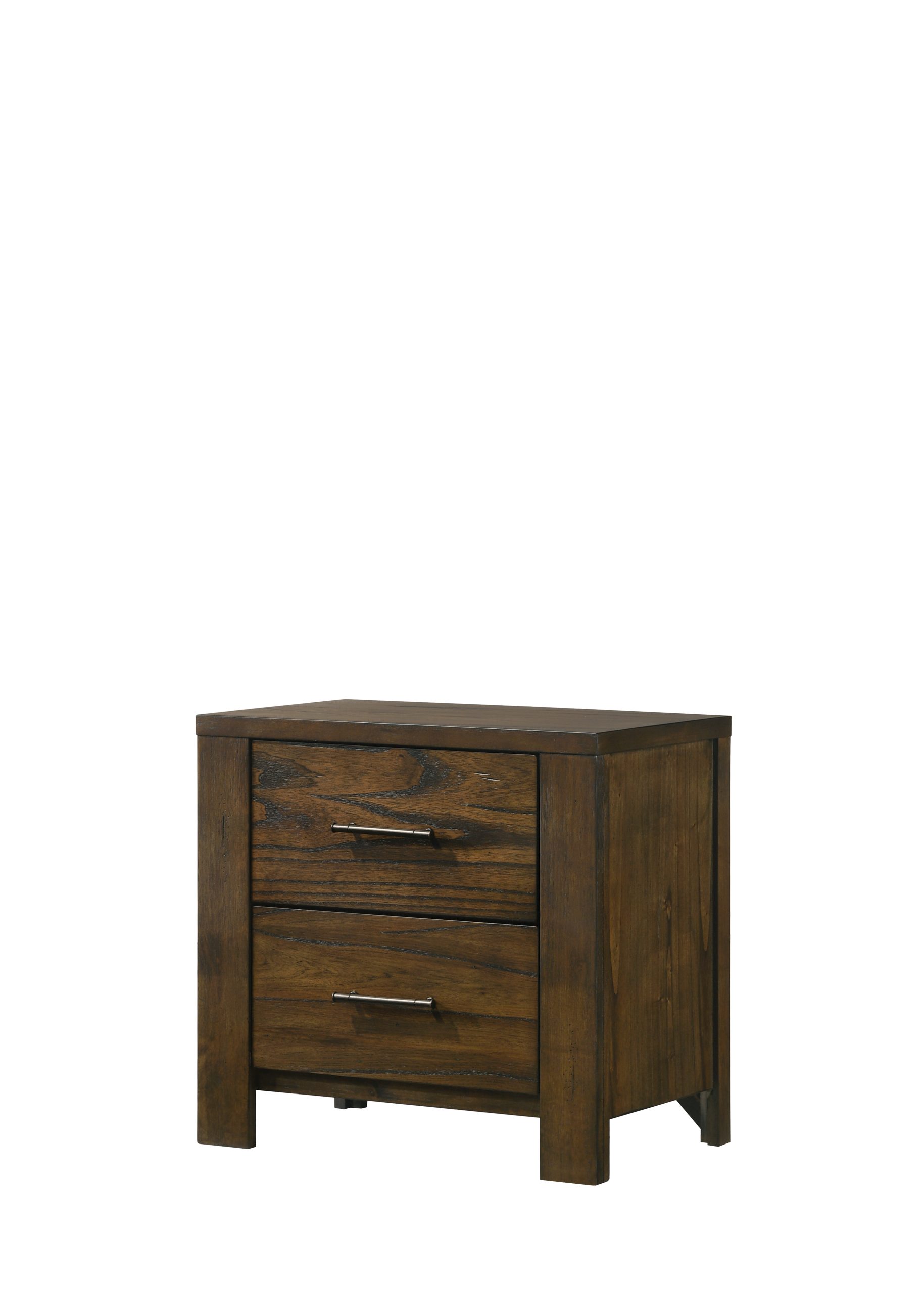 Natural Wood Synthetic Wood Storage Nightstand - Nora Lane Home furniture - 29 x 18 x 28 in