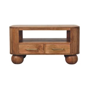 Beige Solid Wood Textured Storage Coffee Table - Nora Lane Home furniture - Solid wood - 25.6 x 37.4 x 20.9 in