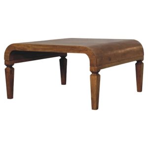 Brown Wood Coffee Table - Nora Lane Home furniture - Solid wood - 31 x 31 x 17 in