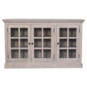 Beige Solid Wood Storage Cabinet - Nora Lane Home furniture - Solid wood, Metal accent - 18.9 x 62.99 x 39.37 in