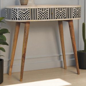 Brown Console Table - Nora Lane Home furniture - Solid wood - 17.72 x 39.37 x 13.78 in