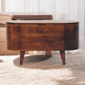 Walnut Bedroom Storage - Nora Lane Home furniture - Solid wood, Walnut finish - 21.65 x 39.37 x 17.72 in