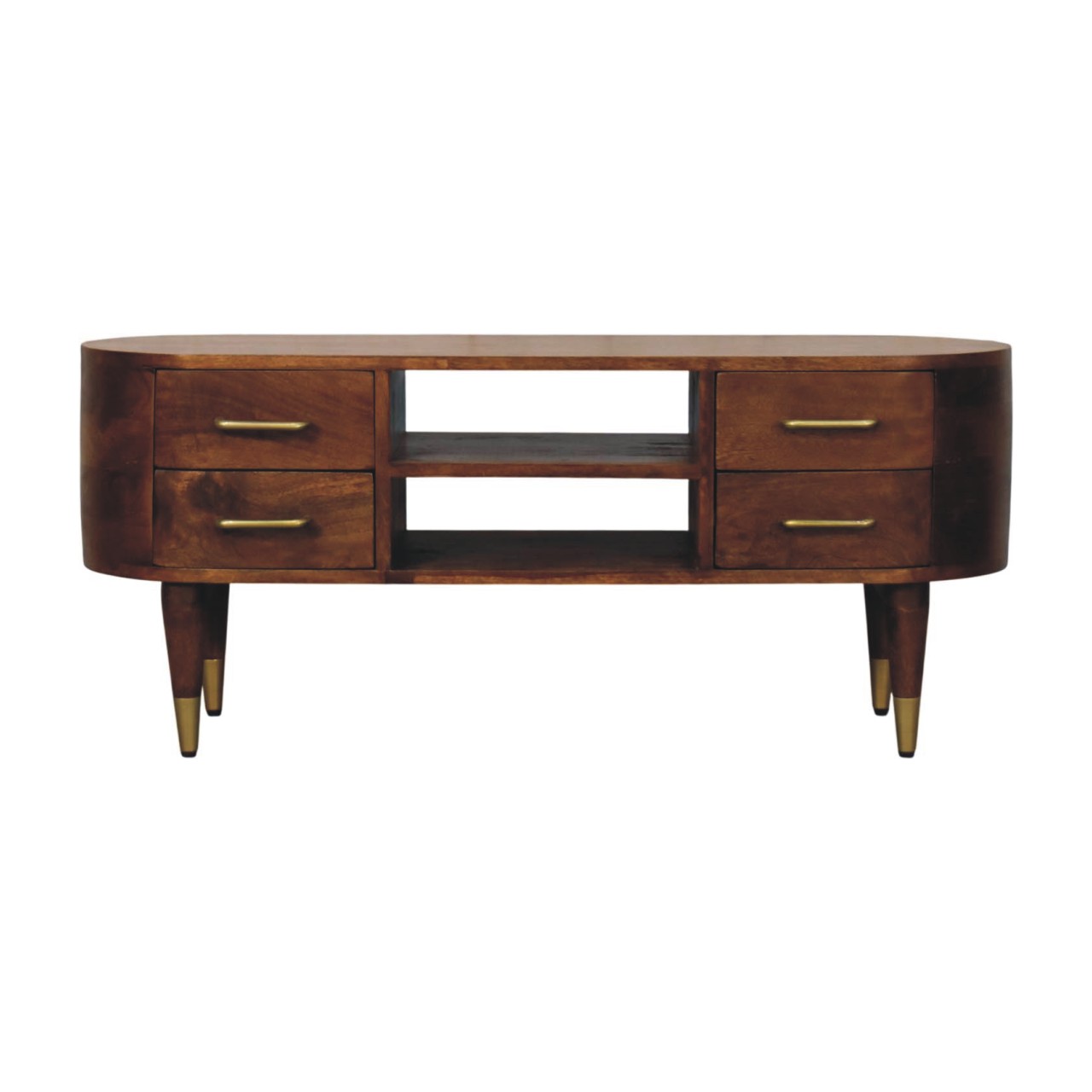 Brown TV & Entertainment Furniture - Nora Lane Home furniture - Solid wood - 47.24 x 17.72 x 14.57 in