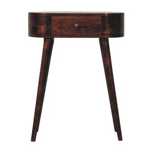 Walnut Storage Nightstand - Nora Lane Home furniture - Solid wood, Walnut finish - 13.78 x 29.53 x 16.54 in