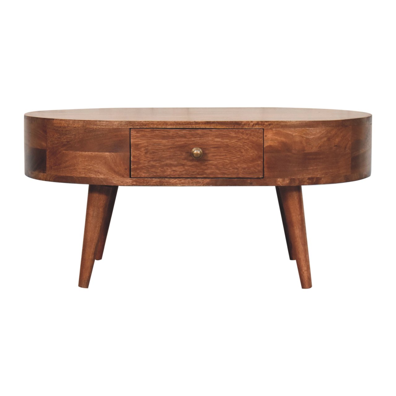 Brown Storage Coffee Table - Nora Lane Home furniture - Solid wood, Walnut finish - 33 x 21.6 x 15 in