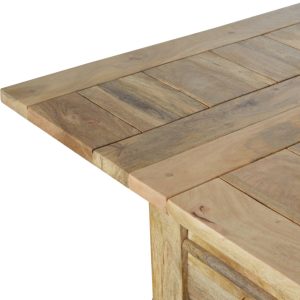 Natural Wood Dining Table - Nora Lane Home furniture - Solid wood - 66.93 x 37.4 x 9.84 in