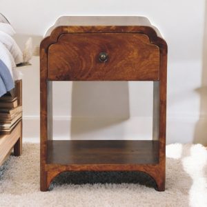 Brown Storage Cabinet - Nora Lane Home furniture - Solid wood - 15.75 x 15.75 x 19.69 in