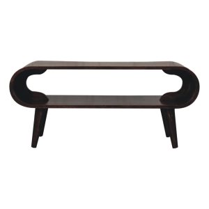 Walnut Coffee Table - Nora Lane Home furniture - Solid wood, Walnut finish - 17.72 x 39.37 x 11.81 in