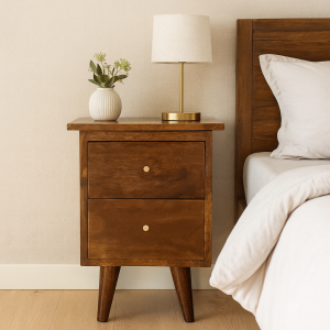 Brown Storage Cabinet - Nora Lane Home furniture - Solid wood - 17.72 x 15.75 x 17.72 in