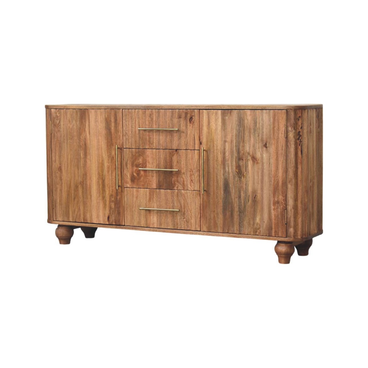 Beige Solid Wood Storage Sideboard - Nora Lane Home furniture - Solid wood - 17.7 x 61.4 x 28.7 in