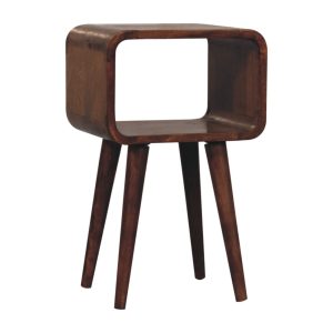 Brown Storage Nightstand - Nora Lane Home furniture - Solid wood - 15.75 x 13.78 x 11.81 in
