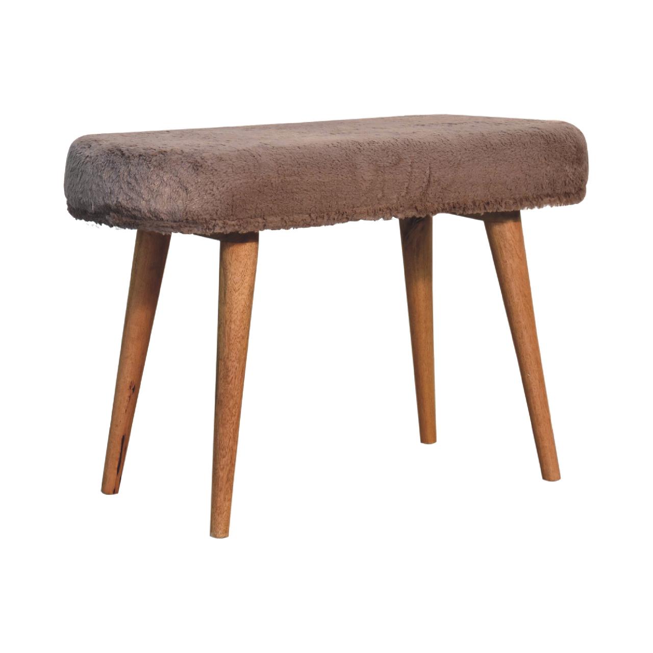 Brown Storage Bench - Nora Lane Home furniture - Solid wood - 34.65 x 17.72 x 11.81 in