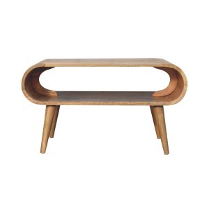 Natural Wood Coffee Table - Nora Lane Home furniture - Solid wood - 23.62 x 35.43 x 7.87 in