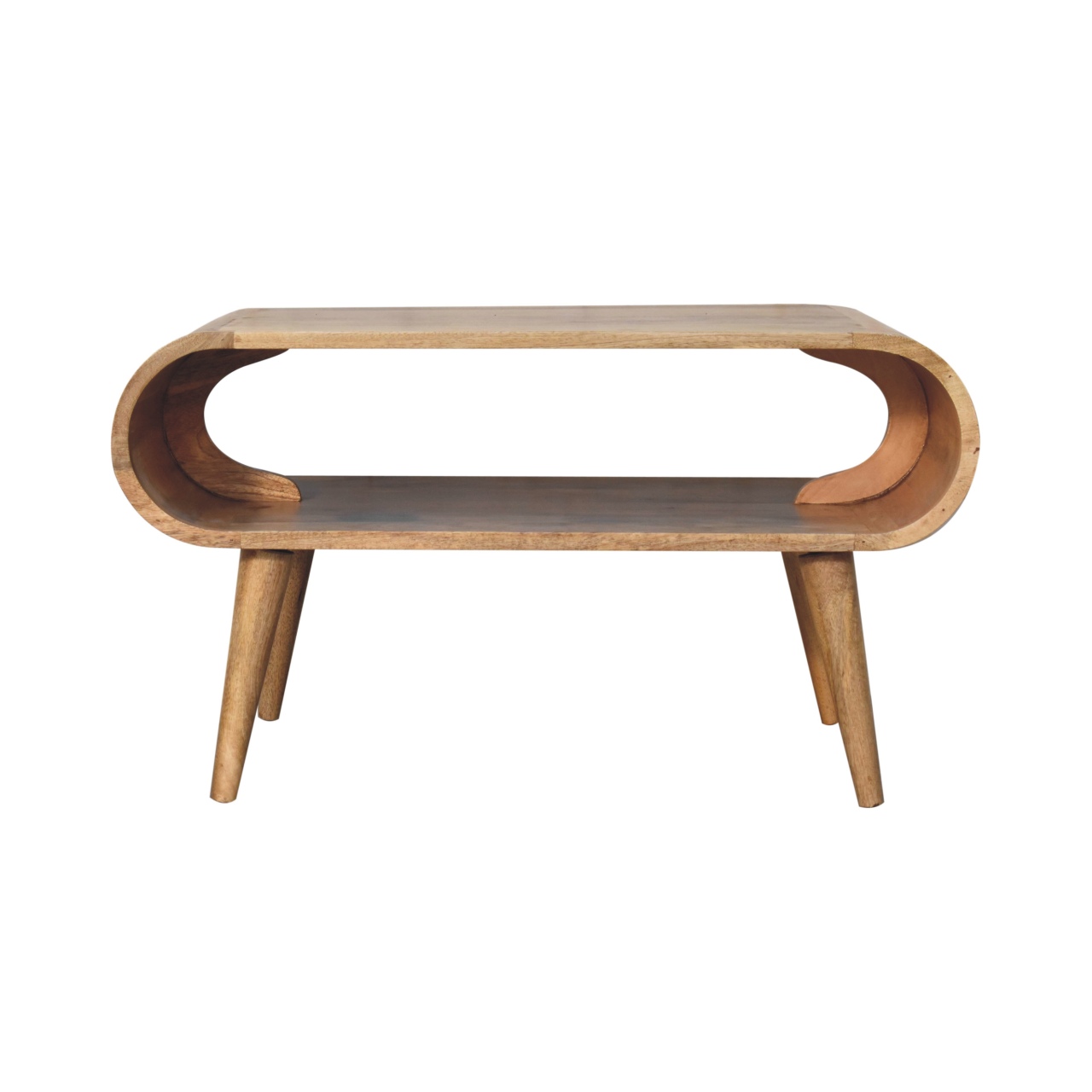 Natural Wood Coffee Table - Nora Lane Home furniture - Solid wood - 23.62 x 35.43 x 7.87 in