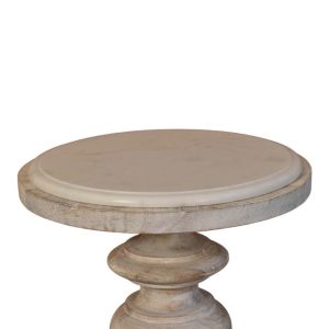 Brown Tables - Nora Lane Home furniture - Solid wood, Marble detail - 18.9 x 18.9 x 27.6 in