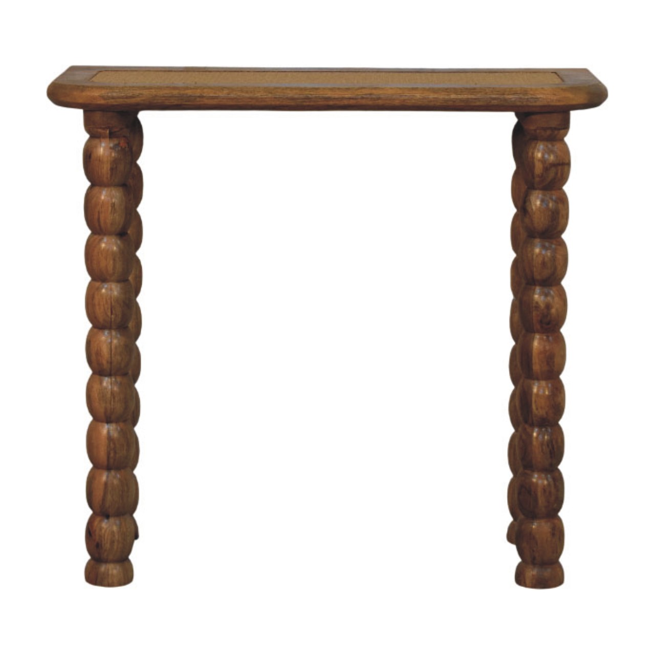 Rattan Console Table - Nora Lane Home furniture - Rattan detail - 35 x 14 x 32 in