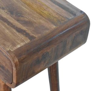 Brown Storage Console Table - Nora Lane Home furniture - Solid wood - 35 x 18 x 14 in