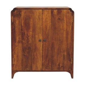 Brown Storage Cabinet - Nora Lane Home furniture - Solid wood, Metal accent - 31.5 x 17.72 x 35.43 in