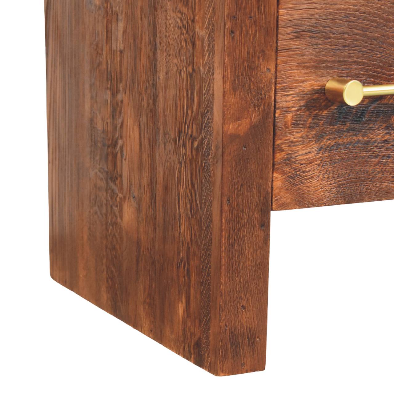 Natural Wood Storage Nightstand - Nora Lane Home furniture - Solid wood - 19.7 x 25.2 x 26.8 in