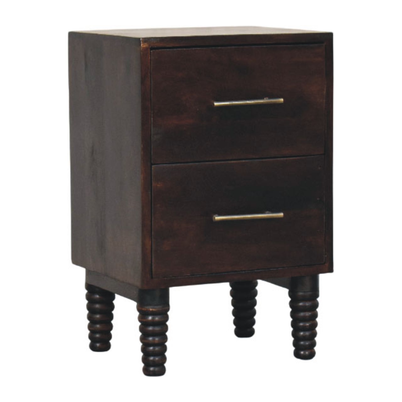 Brown Storage Nightstand - Nora Lane Home furniture - Solid wood - 18 x 16 x 18 in