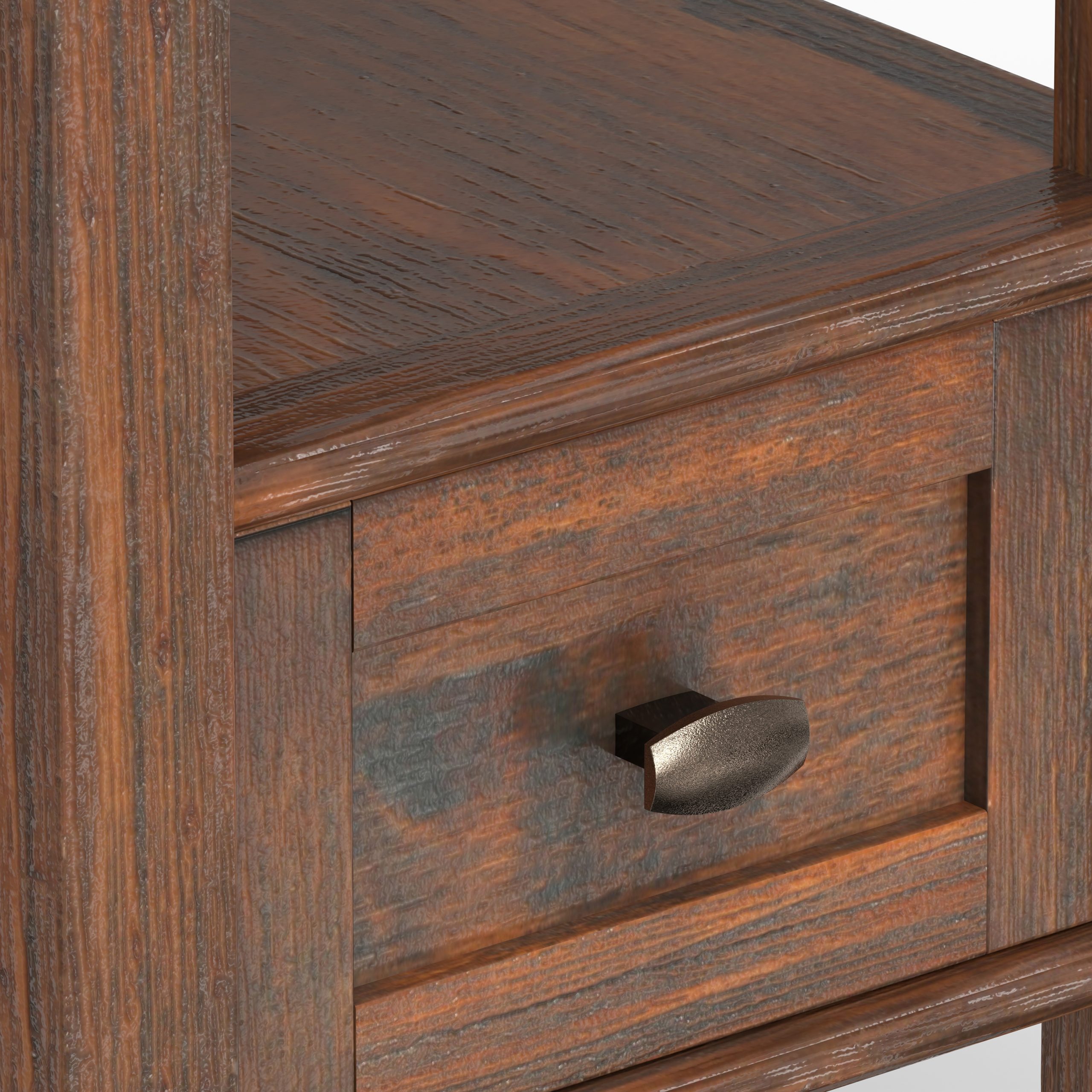Brown Tables - Nora Lane Home furniture - Solid wood - 27.95 x 25.39 x 9.25 in