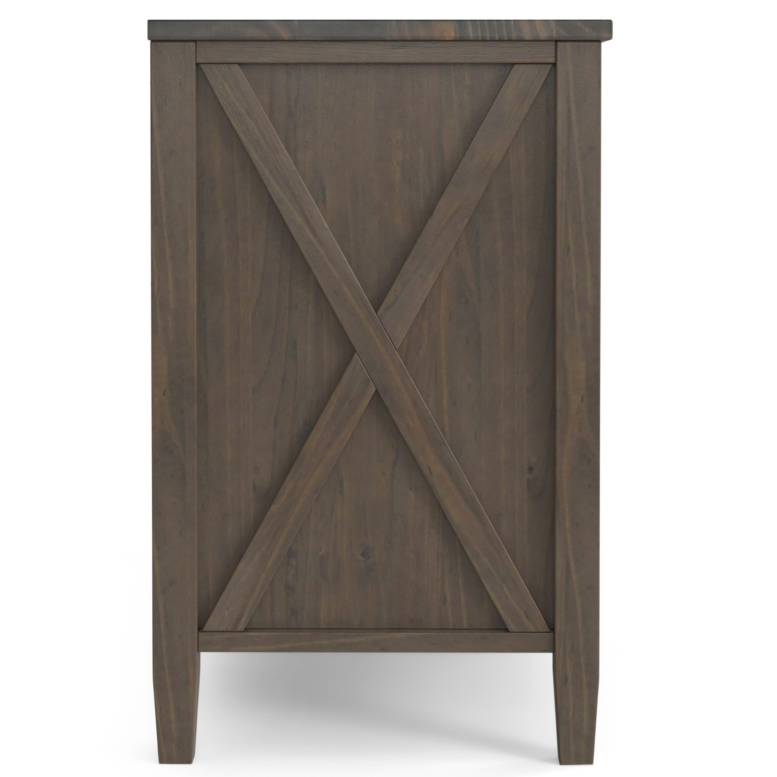 Brown Wood Storage Nightstand - Nora Lane Home furniture - Solid wood - 32.28 x 21.06 x 12.01 in