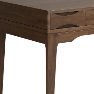 Walnut Wood Adjustable Desk - Nora Lane Home furniture - Walnut finish - 51.97 x 27.95 x 12.99 in