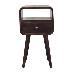 Walnut Storage Nightstand