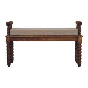Natural Wood Storage Bench