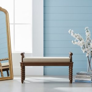 Natural Wood Storage Bench
