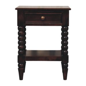 Brown Storage Nightstand - Nora Lane Home furniture - Solid wood - 17.72 x 21.65 x 27.56 in