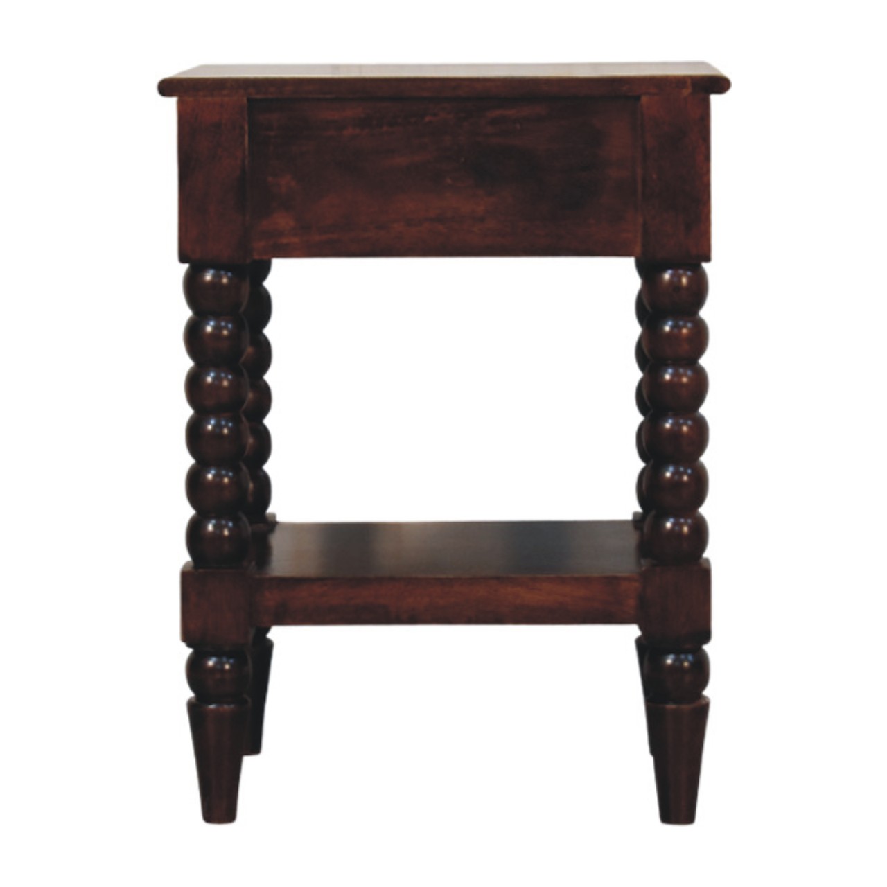 Brown Storage Nightstand - Nora Lane Home furniture - Solid wood - 17.72 x 21.65 x 27.56 in